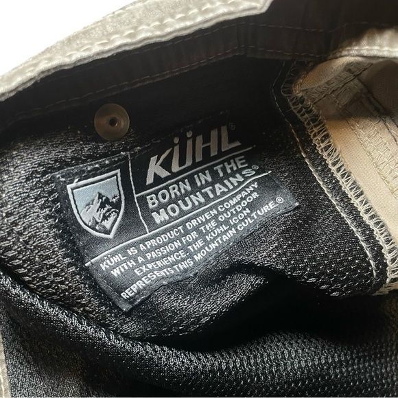 Kuhl Pants Women's 12 Reg Gray Cotton Stretch Cargo Hiking Snap Closure Pockets - Picture 7 of 8